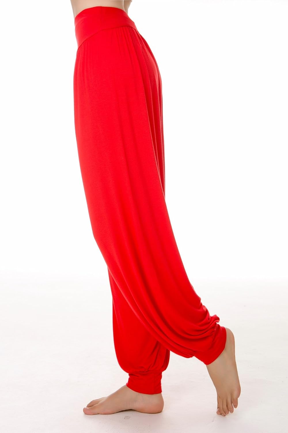 Women's Elastic Soft Modal Yoga Sports Pants Dance Harem Pants - Image 3