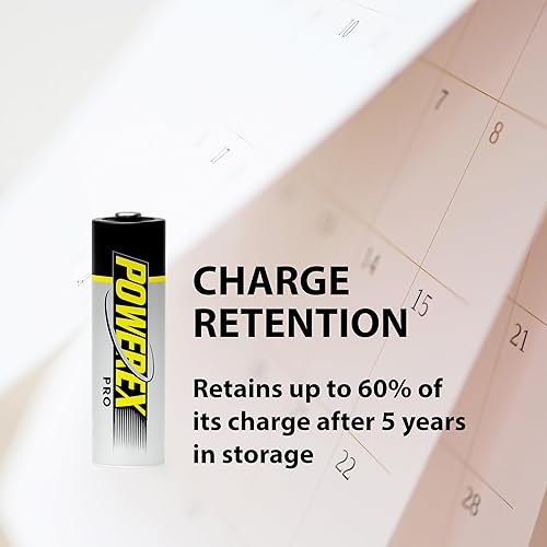 Miniatura 4 de Powerex PRO - Baterías AA NiMH recargables de alta capacidad (1.2 V, 2700 mAh), paquete de 8 unidades