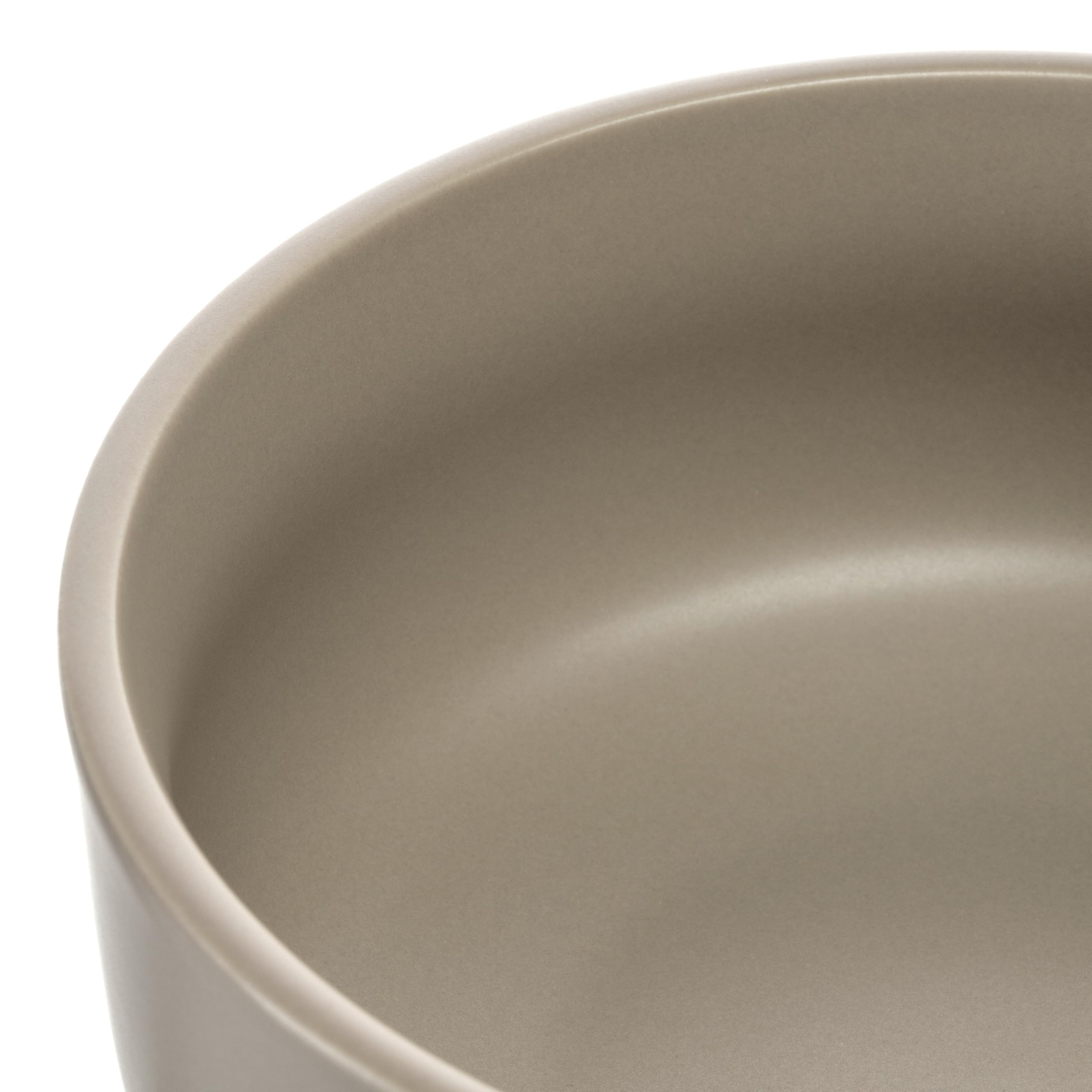 LEONARDO HOME Juego de 6 cuencos ROMA • Diámetro 15,7 cm • Apto para microondas y lavavajillas • Apilable • Vajilla de cerámica para 6 personas • Cuenco de postre, superficie ligeramente mate • beige