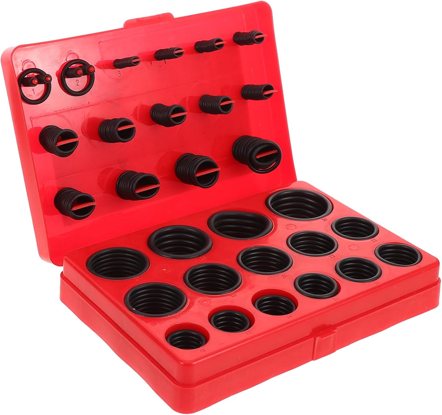 Cabilock Auto Rubber Gaskets for Automotive Air Conditioning Systems Durable Sealing Rings for Easy Installation Vehicle Maintenance and Repair Performance Red