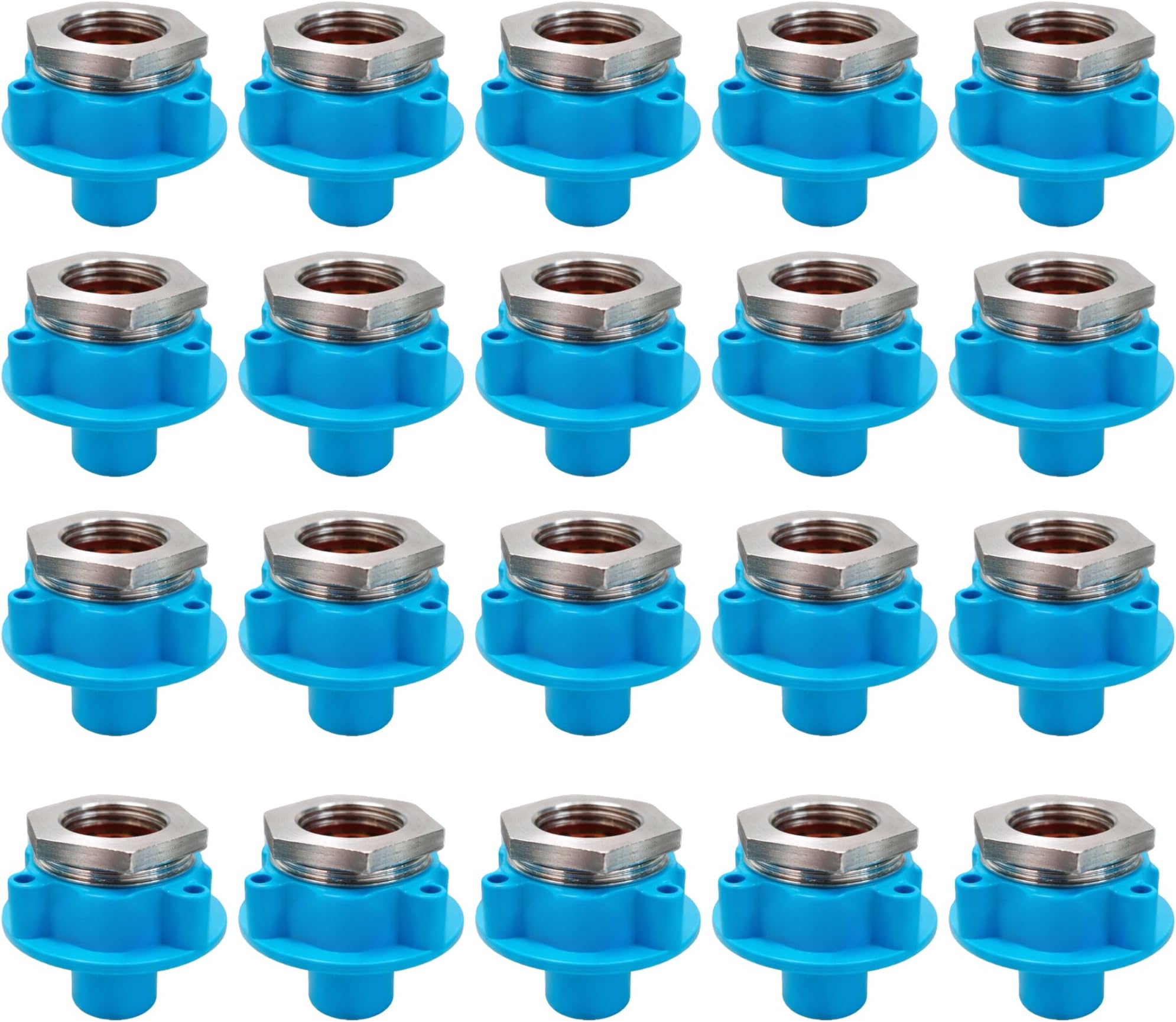 New Ware® Washing Machine Tap Adapter with PVC Thread Connect for Inlet Hose Pipe - Easy Installation, Secure and Leak-Proof Plumbing Solution (Pack of 20)