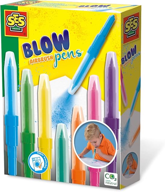 SES Creative 275 Blow airbrush pens, Several, 7 Count (Pack of 1)