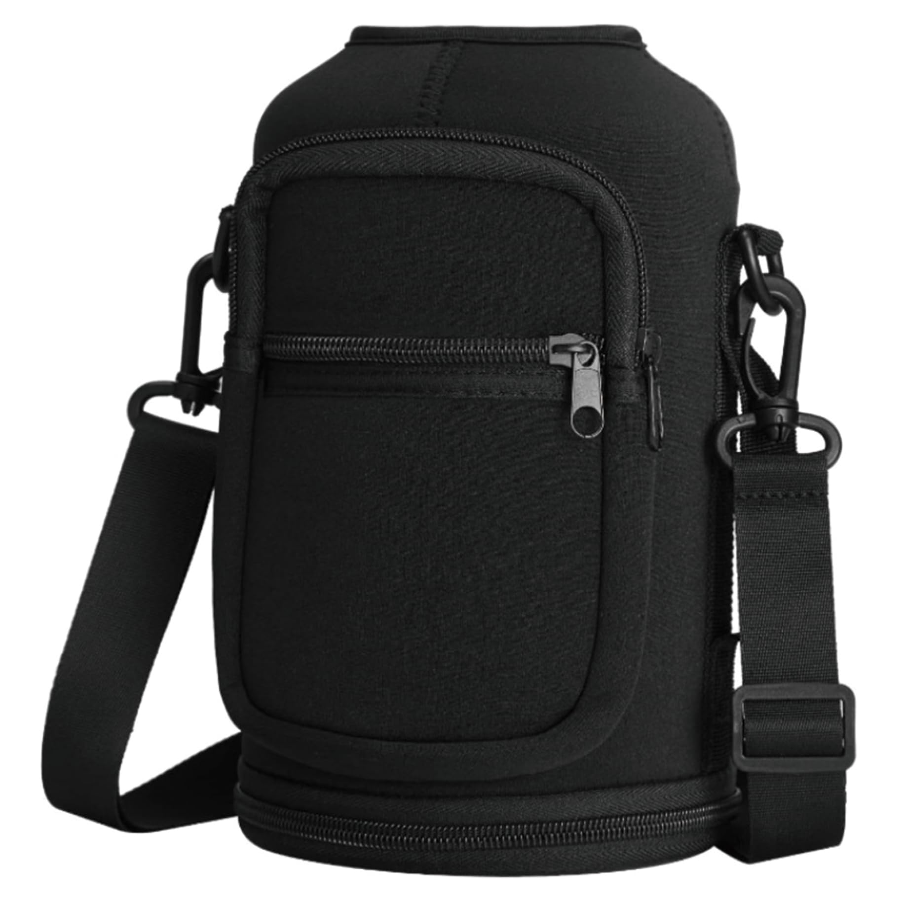 Bolsa de botella de agua portátil y transportador aislado de 64 oz