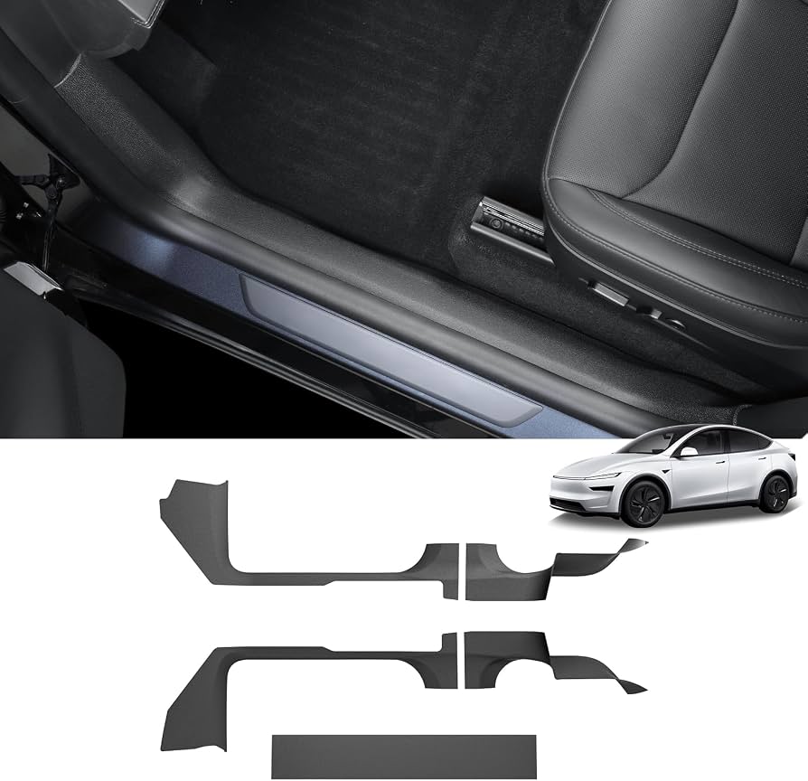 Amazon.com: LUCKEASY 5PCS Door Sill & Seat Protectors for Tesla