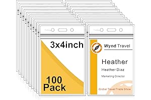 Pack of 100 Clear Plastic Name Tag Holder Holders for Fushing