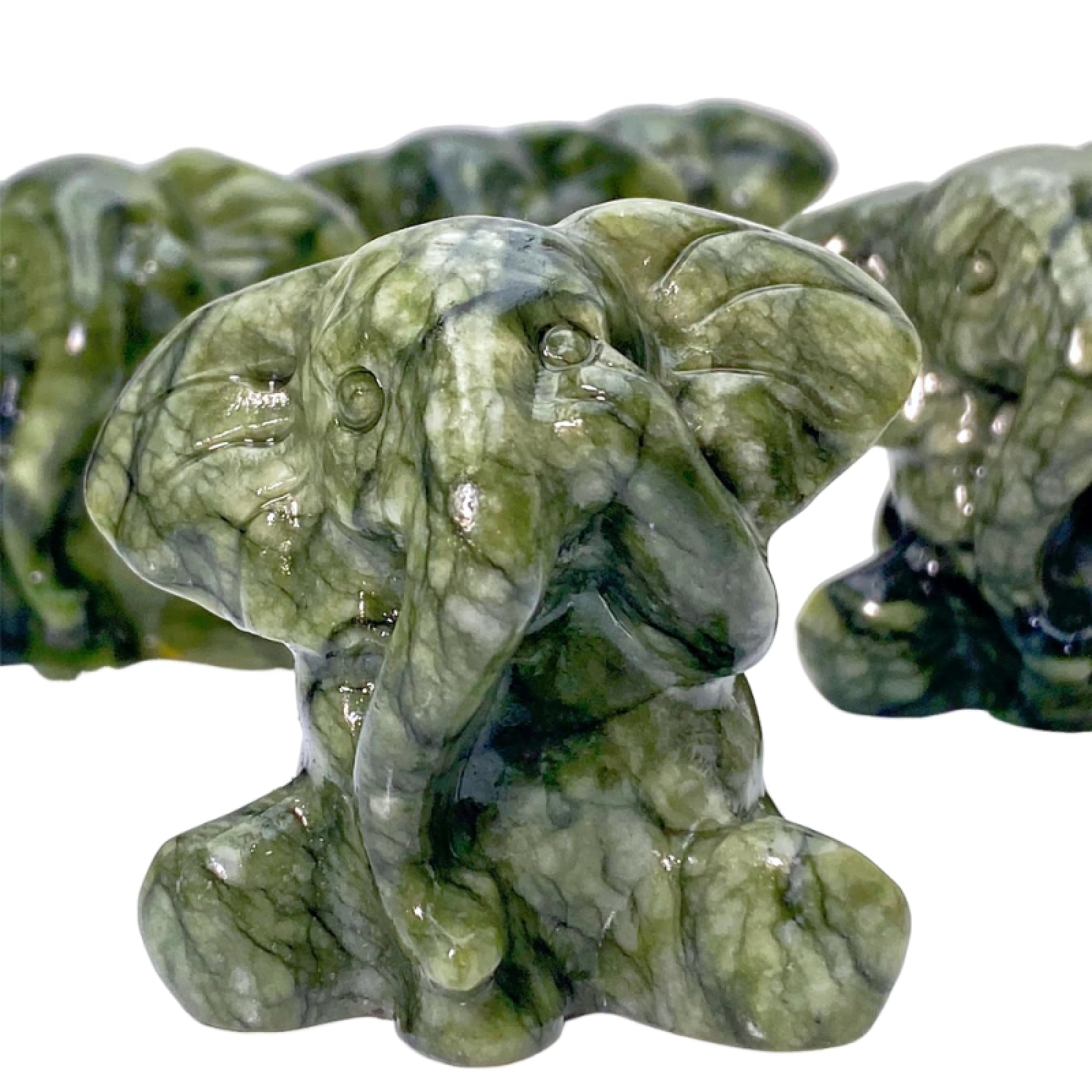 CYLRWSR 1PC Xiuyan Elephant Carving,Irregular Shape,Stone Collections, Family and Friend Gift,Home Decor,DIY Decor ﻿