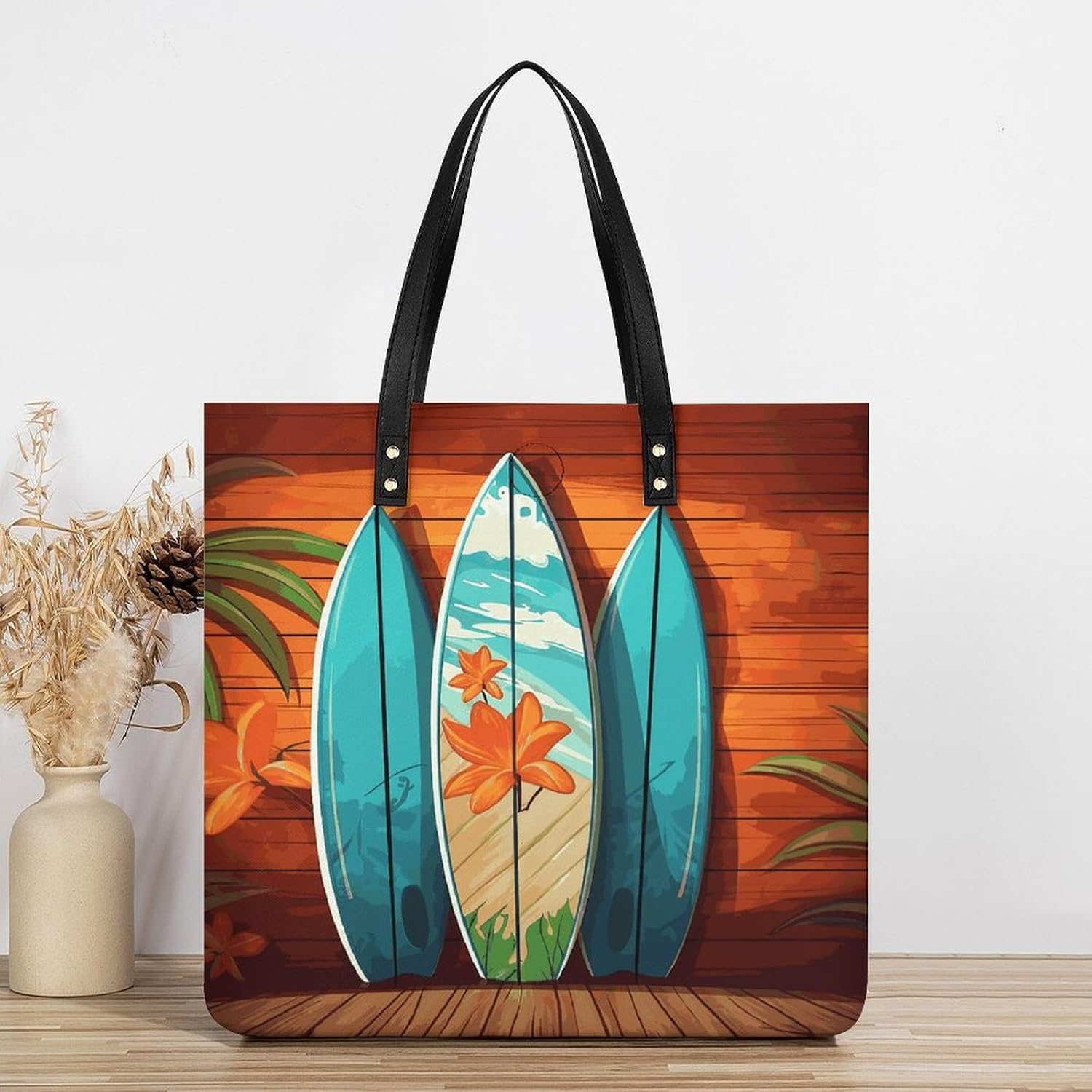 PU Leather Tote Bag for Women Fashion Large Capacity Shoulder Bags image 3