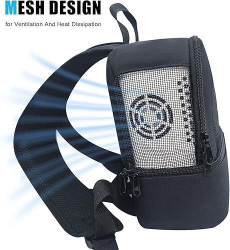 Miniatura 7 de Mochila para concentrador de oxígeno portátil de 3 Lmin, correas ajustables, diseño de almacenamiento de múltiples bolsillos, para concentrador