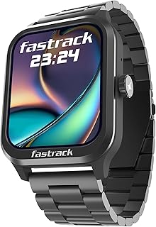 Fastrack Limitless FS2 Classic Smart Watch, 1.83” TFT Display, 240 * 284 Pixel Resolution, SingleSync BT Calling, AI Voice Assistant, 100+ Sports Modes & Smartwatch Faces, IP68 (Gun)