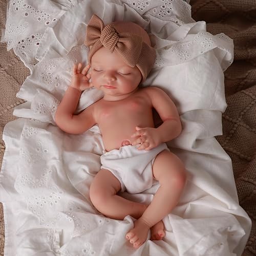 Miniatura 9 de BABESIDE Muñeca de bebé de silicona de 16 pulgadas, muñeca realista recién nacida, muñeca de bebé recién nacida, muñecas de bebé recién nacidas,