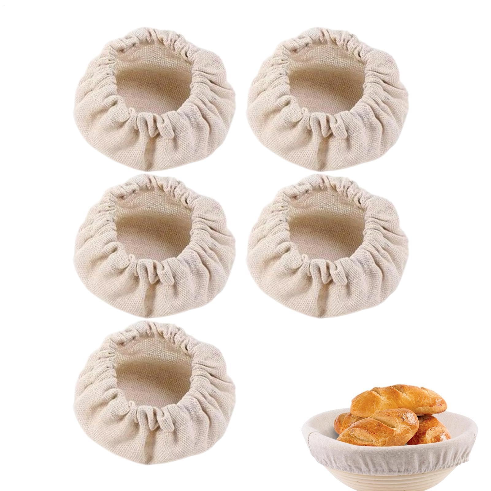 Paño de pan de levadura reutilizable de doble cara para fermentación casera, 5 piezas