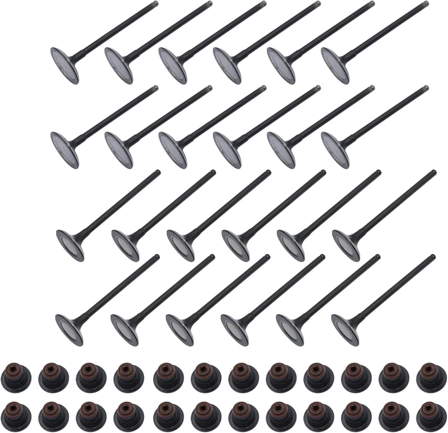 GXARTS Intake Exhaust Valves+Seals Compatible with Hyundai Kia Sorento 3.3L 3.5L 3.8L 2006 2007 2008 2009 2010 2011 2012 2013 2014 2015 2016 2017 20108 2019 2020 222113C800 222113C810 222123C800