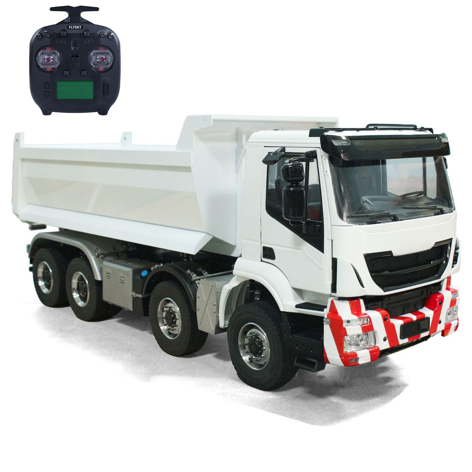 TOUCAN RC HOBBY Metal 1 14 8x8 Hydraulic RC Dumper Car Radio Control Full Dump Truck Sound Light