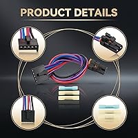 Vista 6 de Conector de Resistor del Motor del Ventilador de 3 Pines para 8e5h-19e624-a, 89018778, 89019351, 1581773, Compatible con Chevy, GMC Silverado