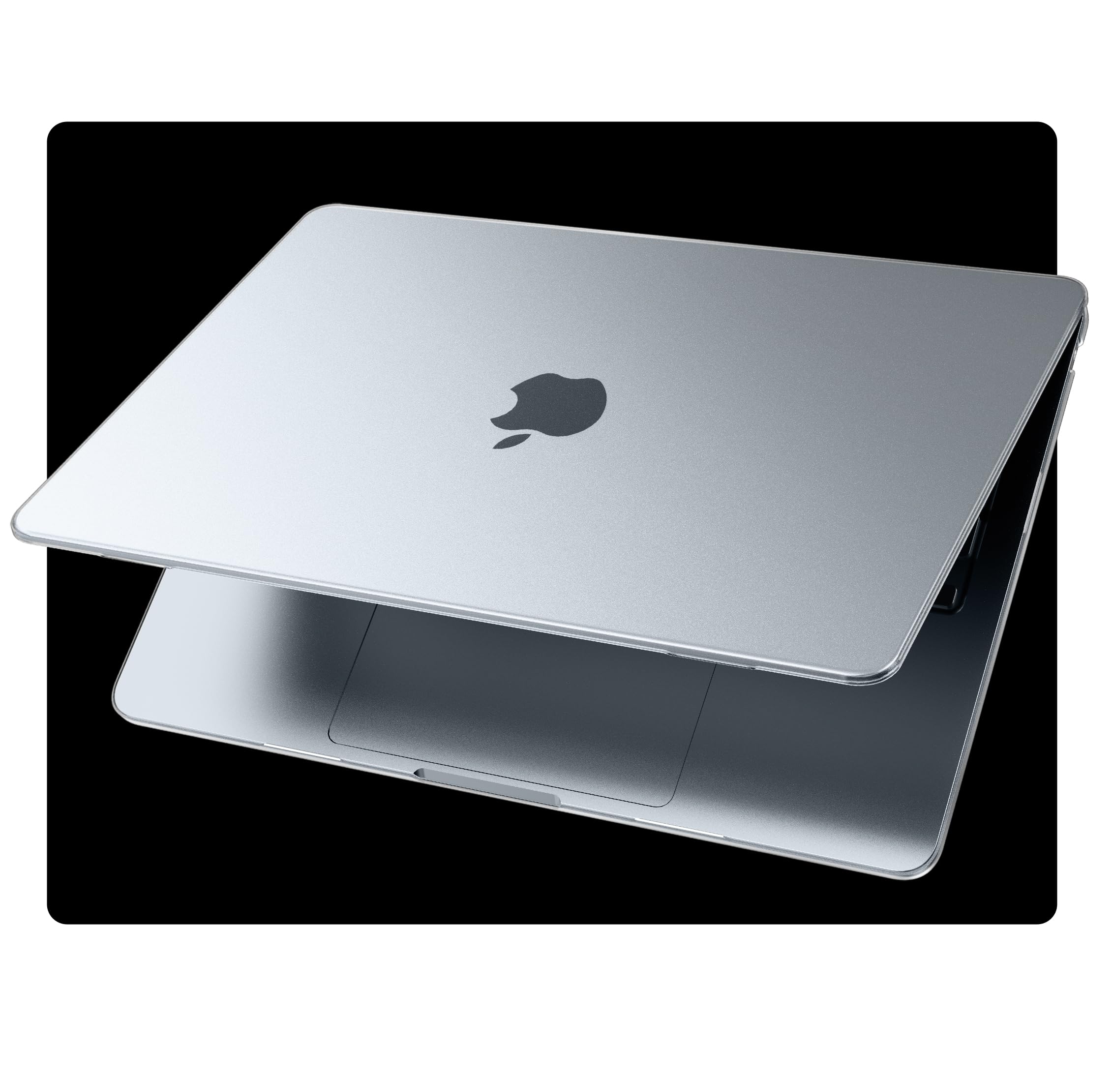 EooCoo Compatible with MacBook Air 15 inch Case 2025-2023 Release M4 M3 M2 A3241 A3114 A2941, [Anti-Fingerprint] [Ultra Thin Armor] Protective Hard Shell Laptop Cover, Ice Frost Clear