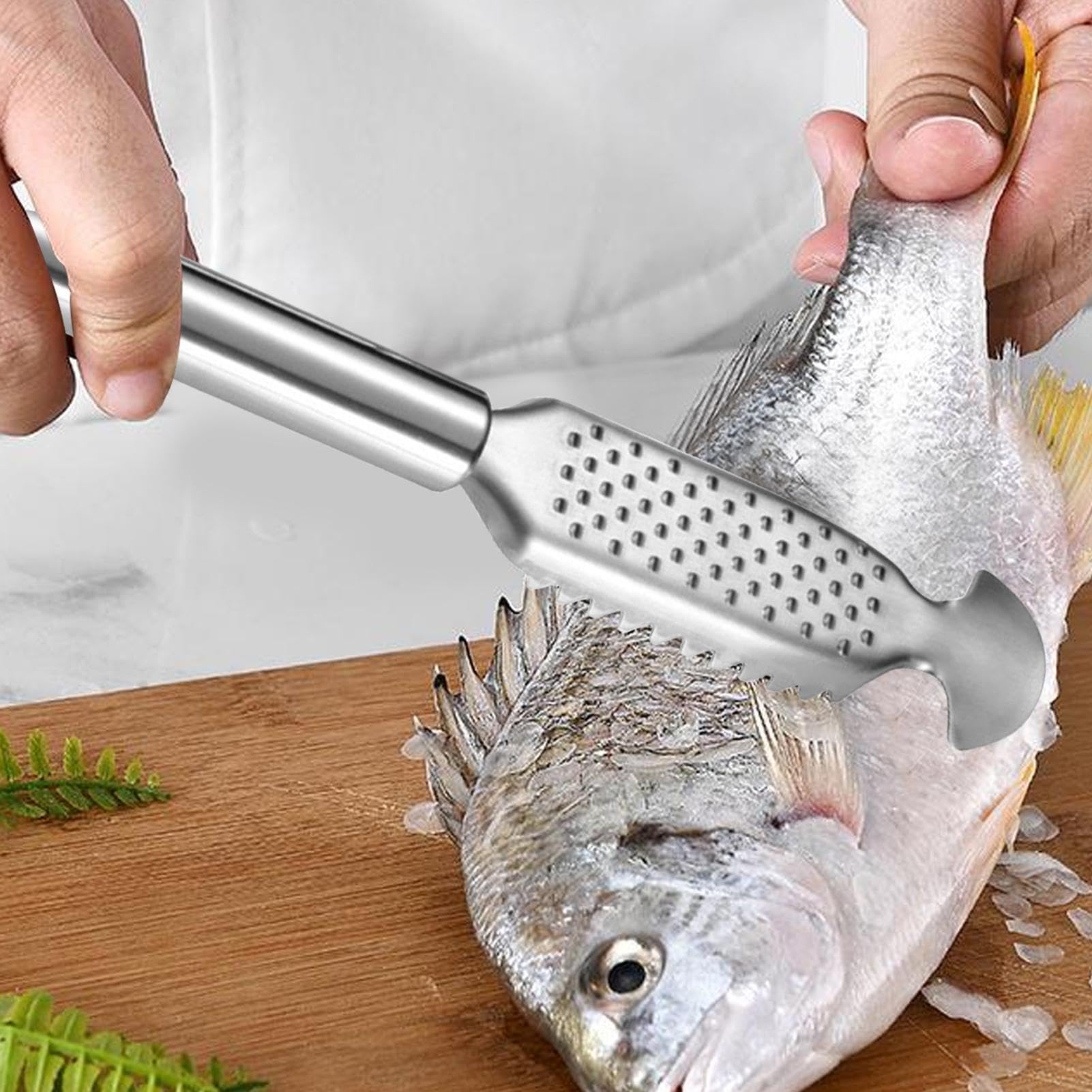 Fischschupper Aus Edelstahl - Multifunktions-Bürste Zum Entschuppen & Reinigen Von Fisch