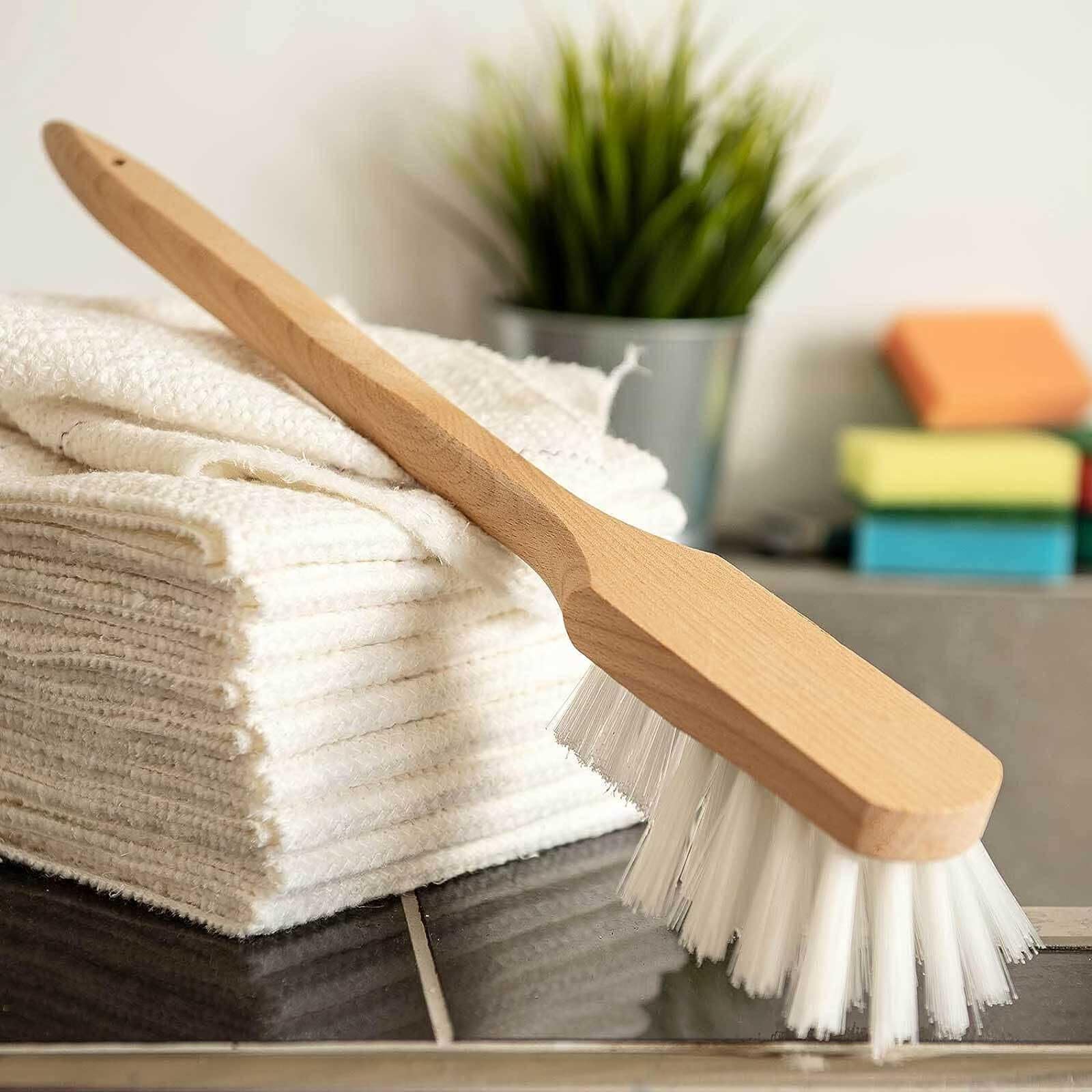 SIDCO Stielbürste Fassbürste Bürste lang XXL Reinigungsbürste Langstiel Nylon 38 cm