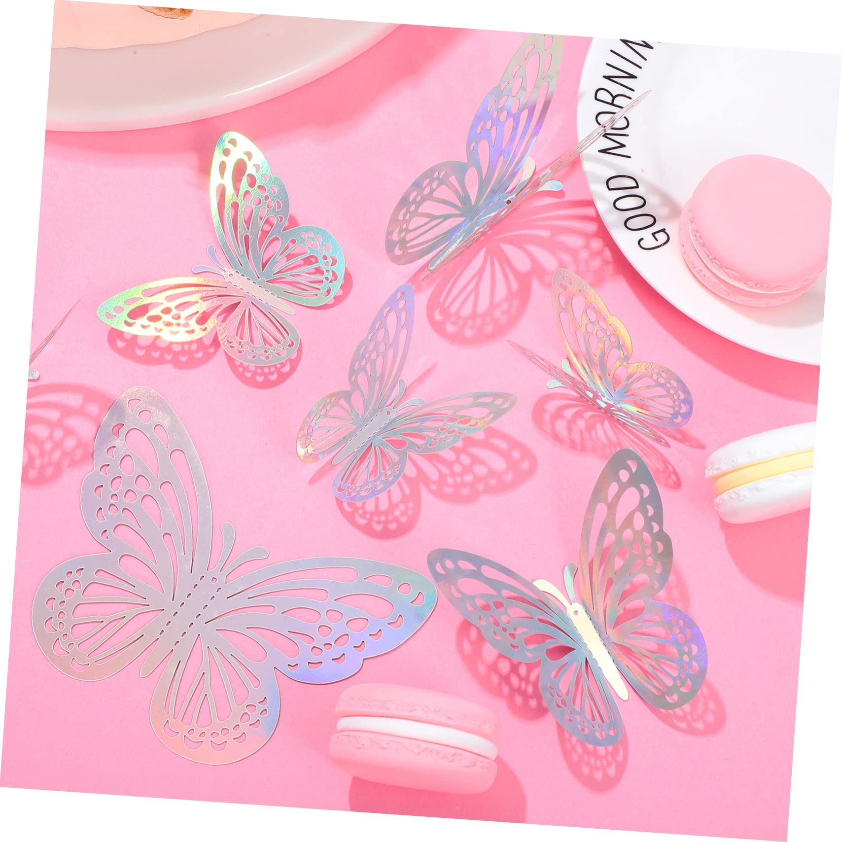 Uonlytech 288stücke Schmetterling Wandaufkleber Abnehmbare Wanddekoration Für Partys Hochzeiten Und Räume Einzigartige Schmetterlings Wanddeko Für Farbenfrohes