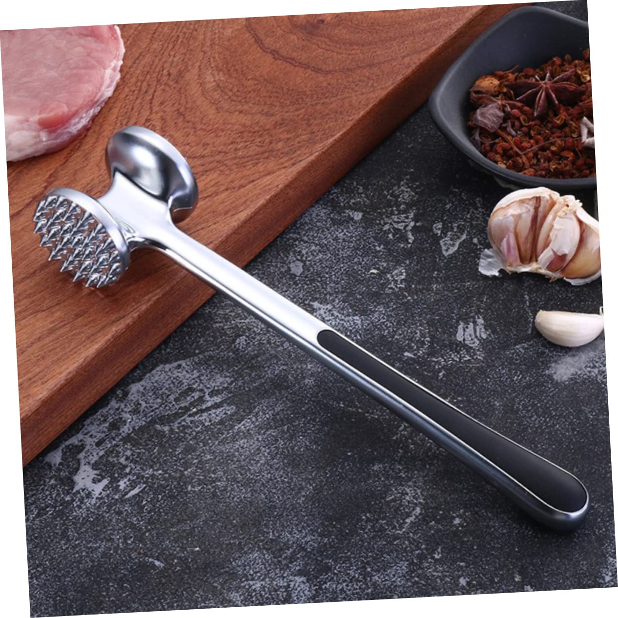 OFFSCH Meat Tenderizer Mallet Dual Sided Hammer for Steak Beef Pork Heavy Duty Kitchen Tool for Tenderizing Meat Food for Home Restaurant Use