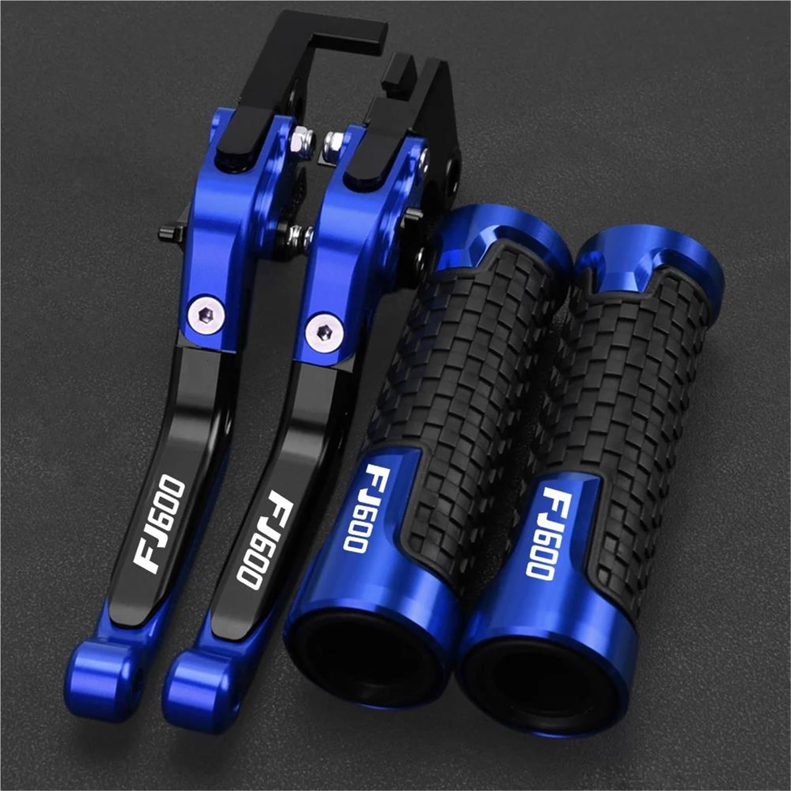 Tgvselpj Blue 1 Motorcycle Part Folding Extendable Brake Clutch Levers Motorcycle Accessories Parts Adjustable Handle For Y-Amaha Fj600 Fj-600 1984-1998(Blue 1)