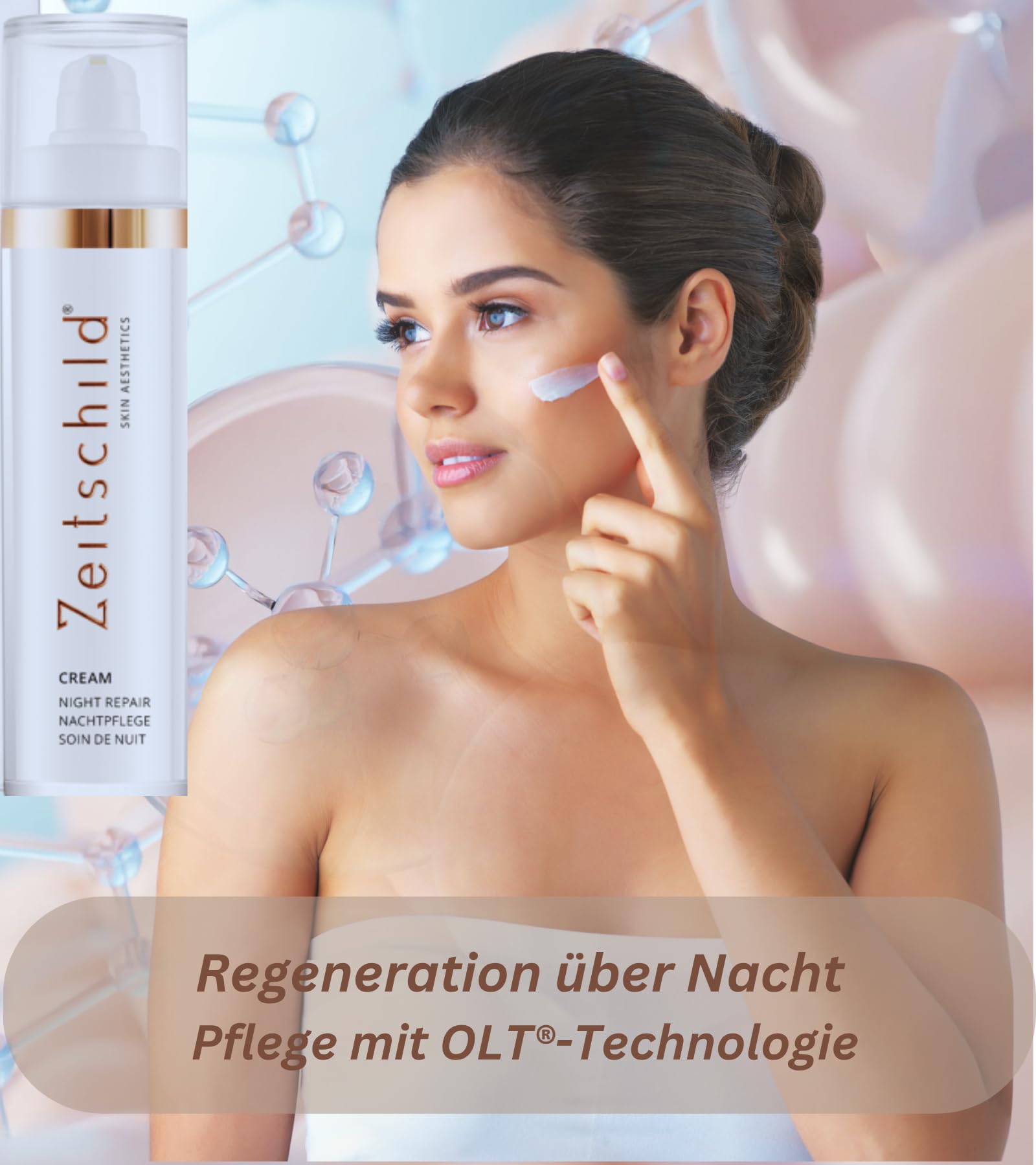 Pielęgnacja na noc – regenerujący krem na noc do wrażliwej, bardzo suchej skóry | z technologią Retinyl Palmitate, Ectoin & OLT®, bez perfum, silikonów i środków konserwujących, 50 ml