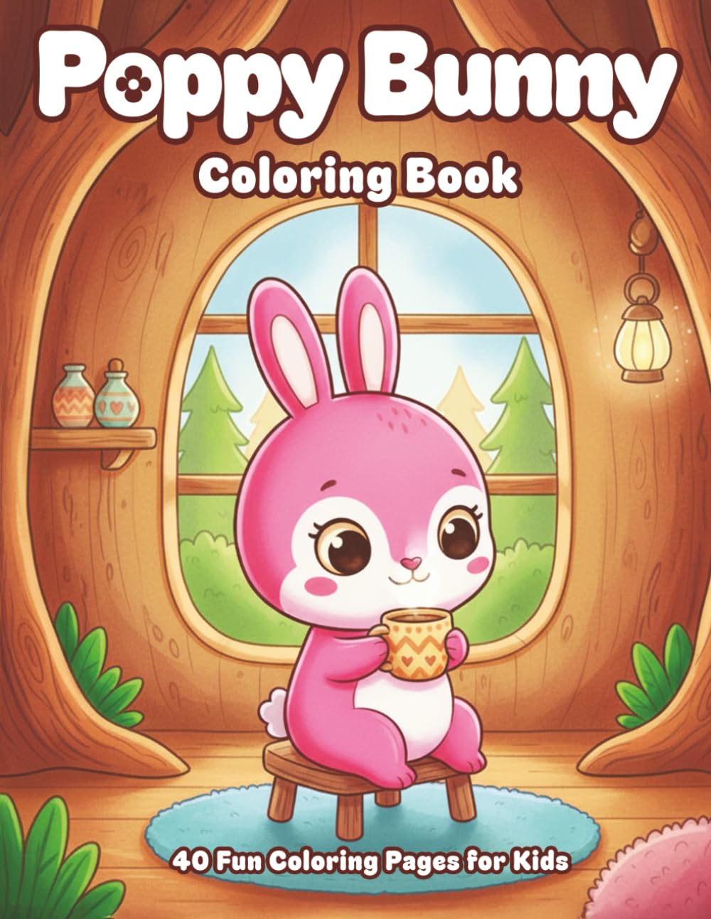 Poppy Bunny Coloring Book-: 40 Fun Coloring Pages for Kids!