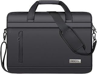 HOEXL Aviron 14L Premium Laptop Messenger Bag for Men Women Waterproof Office Travel Business Shoulder Bag with USB Port A...