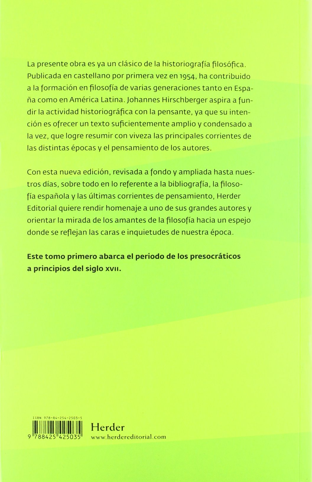 Historia de la Filosofía I: Antigüedad, Edad Media, Renacimiento: 1 (fuera de colección)