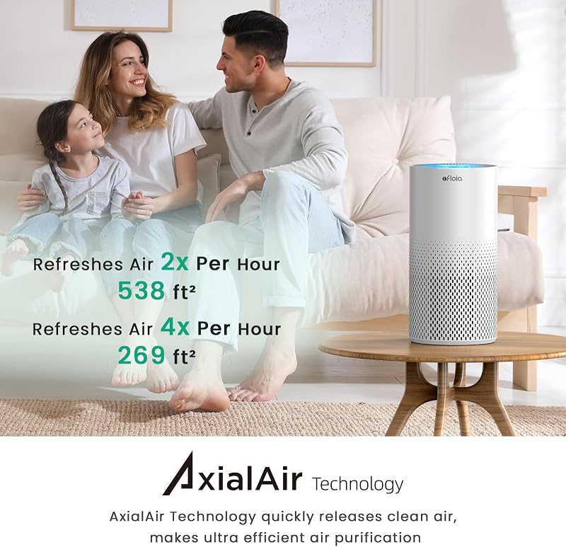 Afloia Smart Air Purifier for Home Large Rooms Bedroom, Up to 1,076 sq ft image 3