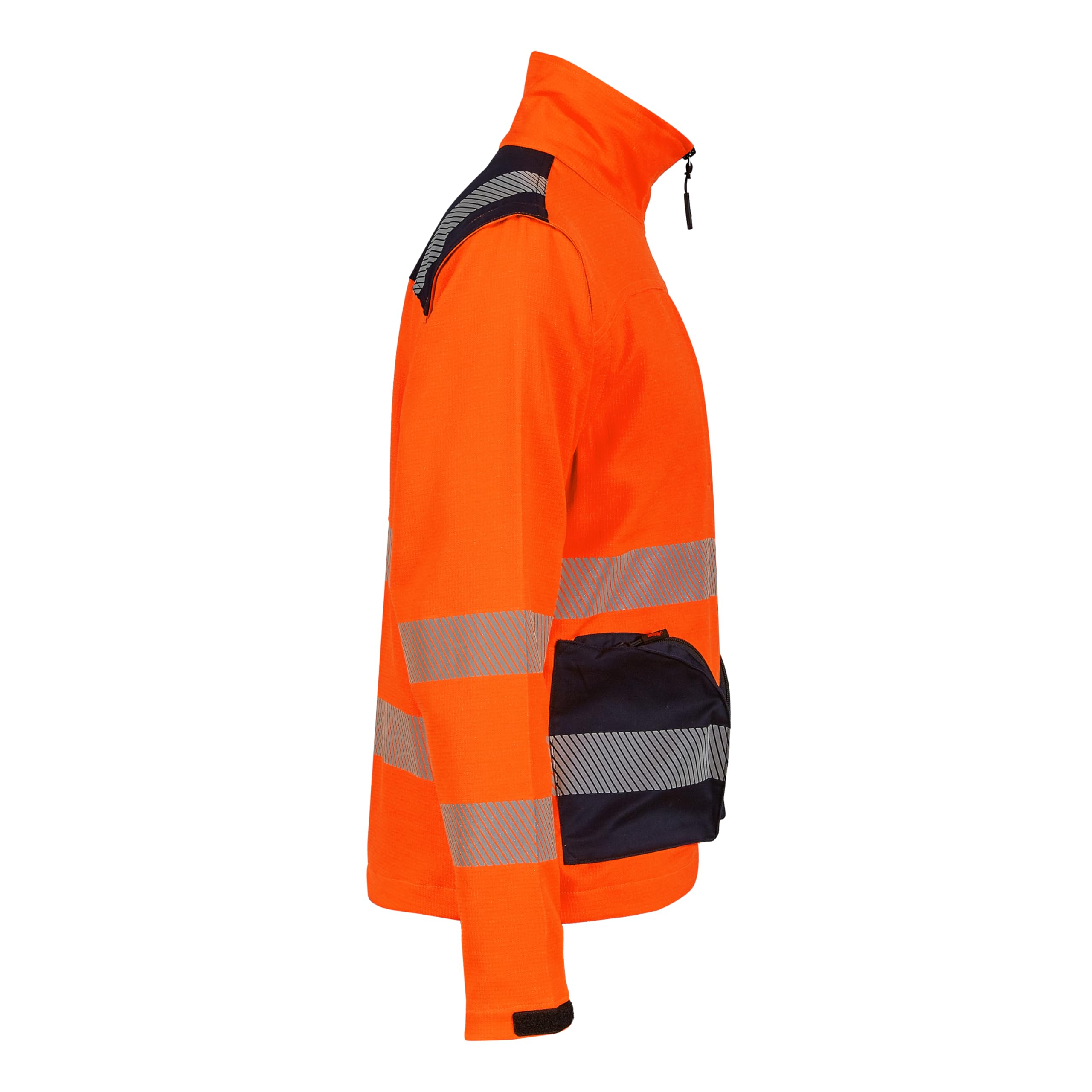 U-POWER | Giacca da Lavoro BEA, Maniche Stretch, Trasformabile in Gilet, Tasche Multifunzionali, Bande Catarifrangenti per Alta Visibilità, 52% Poliestere 44% Cotone 4% Spandex