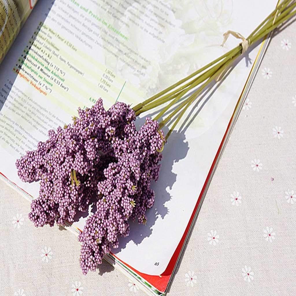 Fleur artificielle lavande durable en PE pour materiau de bricolage et art floral