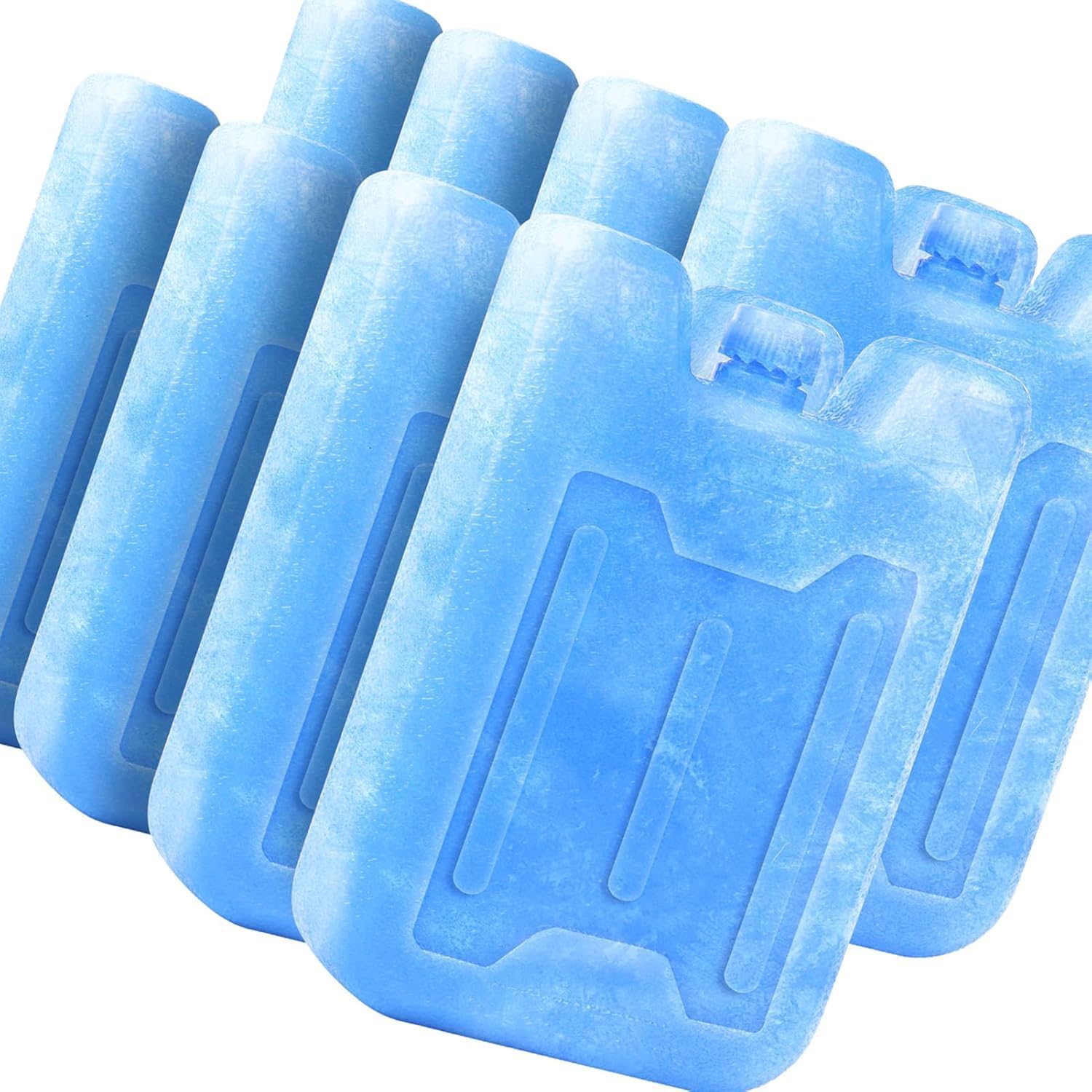 Ice Packs for Lunch Boxes Cooler Tote Bags Reusable Refreezable Cold Slim Large Cheap Hard Protable Icepacks for Bento Shipping Beach Camp Car