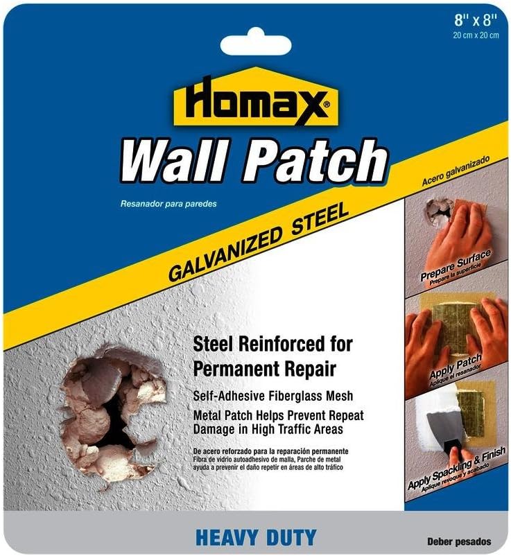 Homax 5508 8" X 8" Galvanized Steel & Reinforced Fiberglass Heavy Duty Wall Patch6