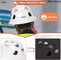 Vista 15 de Carbon Fiber Pattern Full Brim Hard Hat with Visor-OSHA Approved Construction Safety Helmet for Men Women,ANSI Z89.1 Vented Reflective Hardhat with