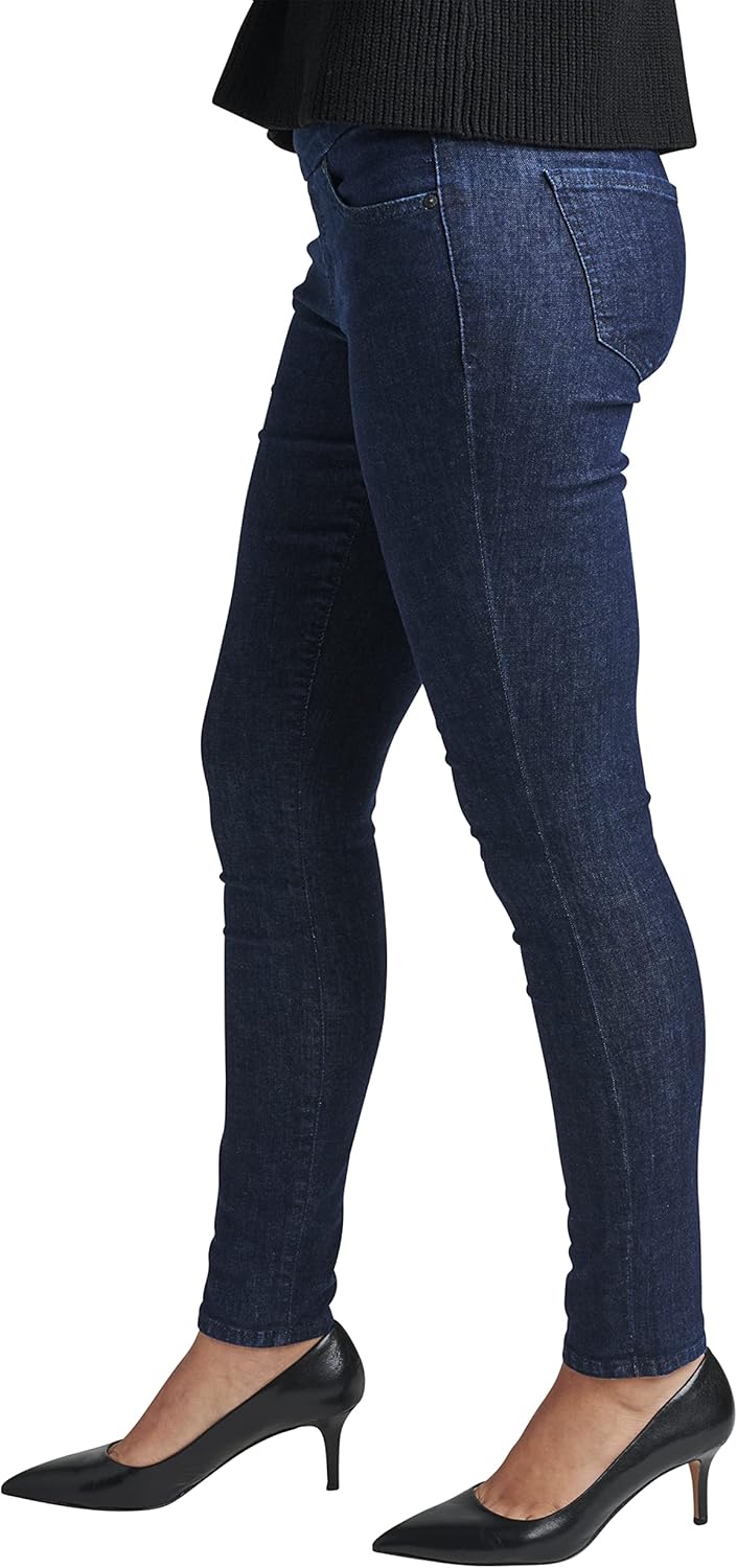 Jag Jeans Womens Petite Nora Mid Rise Skinny Pull-on Jeans - Legacy - Image 2