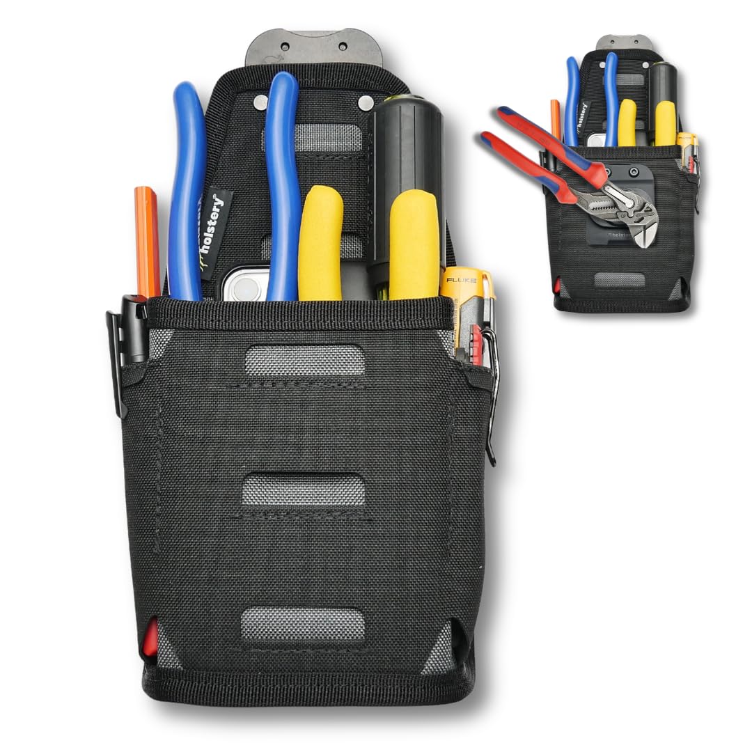 Clip-On Tool Pouch with Phone Pocket by Holstery