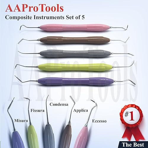 Miniatura 2 de Kit de instrumentos de llenado compuesto dental de silicona 5pcs Herramientas DN-2285