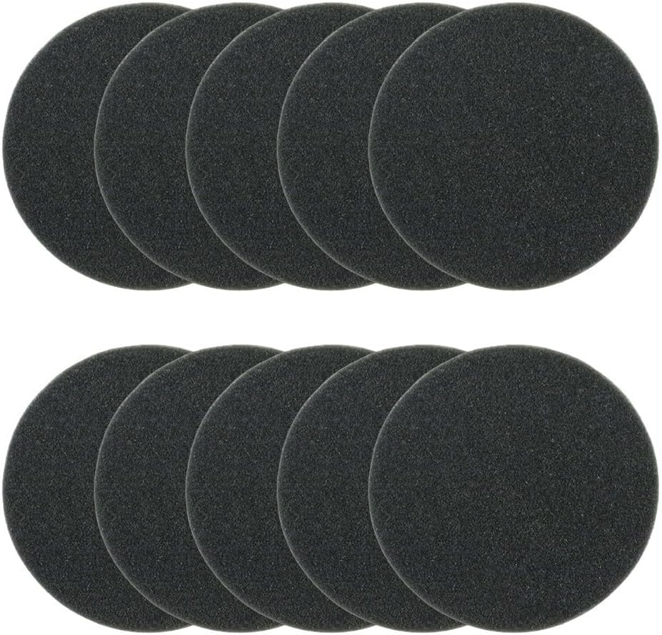 Replacement Filter for Lunos e2 and ALD-R160, G3 Ventilation Filter Set 140 mm, Washable and Reusable Air Outlet Filters, Black Wall Vent Sealer 10-Pack