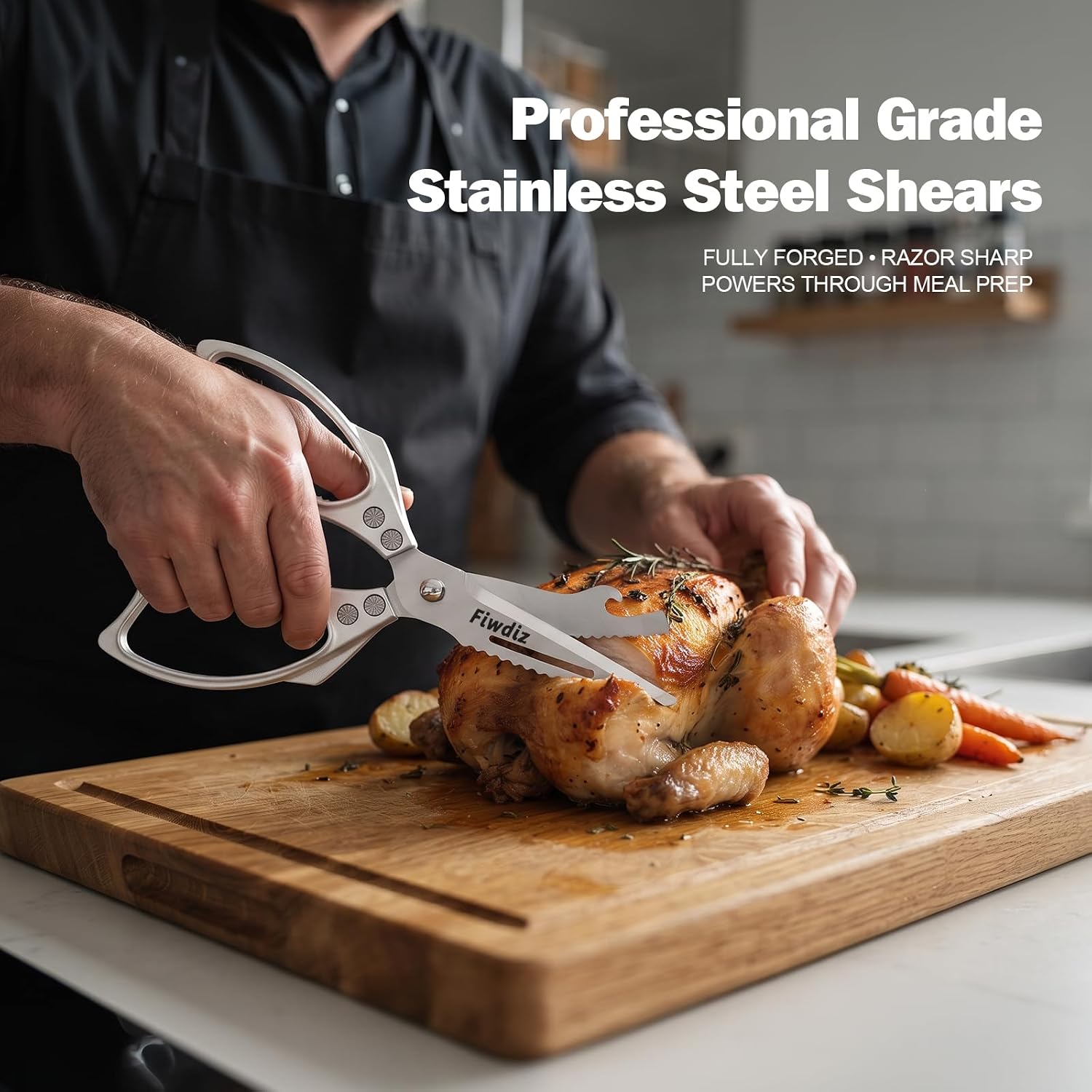 Kitchen Scissors Detachable Shears Poultry Shears with Sheath
