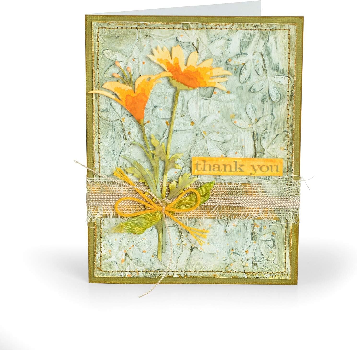 Sizzix Thinlits Die Set , Wildflower Stems #2 by Tim Holtz, 5 Pack, One Size, Multicolor 5 Piece