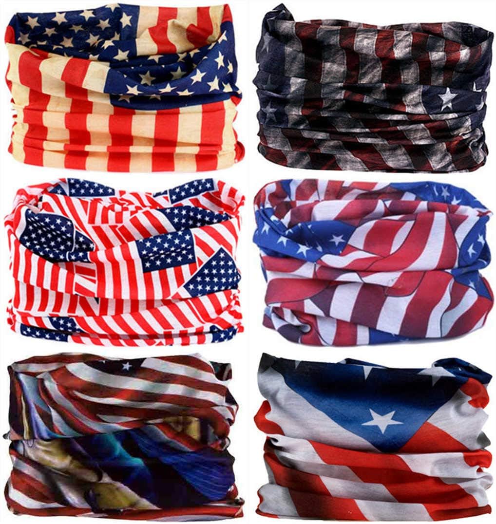 VANCROWN Headband Neck Gaiter Head Wrap Headwear Face Mask Magic Scarf Bandana for Men and Women