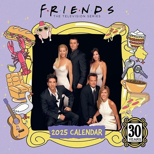 2025 Calendar Friends Month to View Square Calendar Official Product: Original Danilo-Kalender [Mehrsprachig] [Kalender]