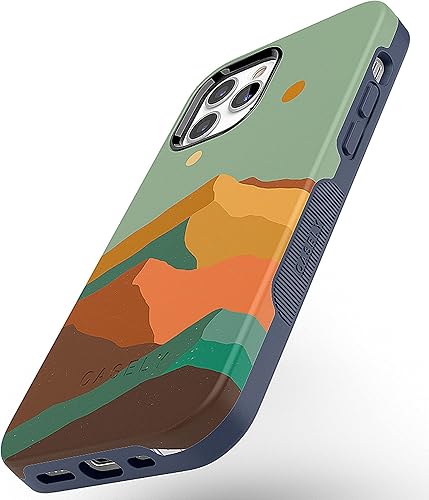 Miniatura 3 de Casely Funda para iPhone 12 Pro Max  Compatible con MagSafe  Endless Peaks  Funda de montaña con bloques de color