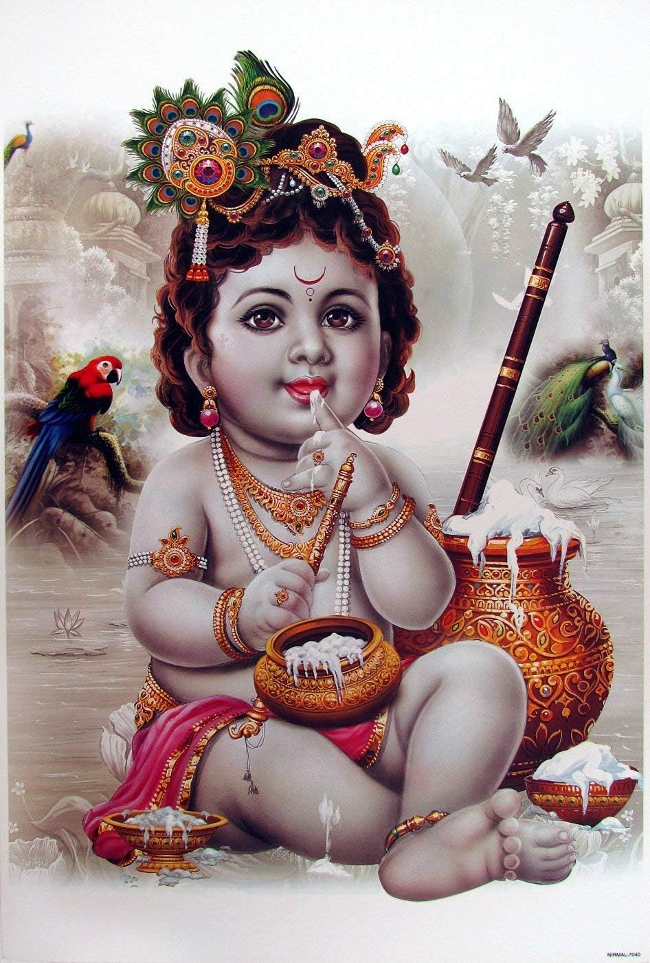 by zolto poster Rolled Lord Shree Baby Krishna (12 X 18 Inch)