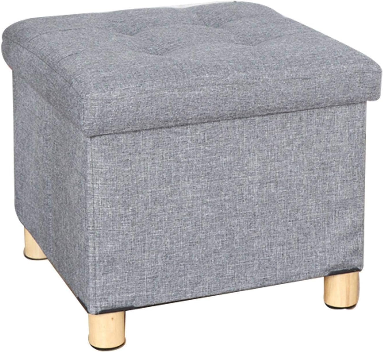 Repose-pieds ottoman pliable 31cm avec boîte de rangement intégrée