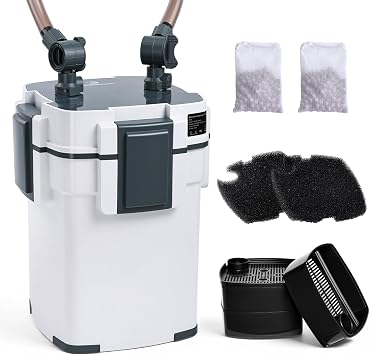 fishkeeper Aquarium Canister Filters,Ultra-Quiet External Fish Tank Filter