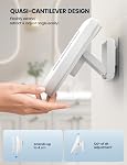 Lamicall Porte-téléphone de douche étanche - [Enjoy Music] Effacer le son & 480° Cas de douche rotative, fermeture fermoir IPX6 Support mural imperméable pour iPhone 16 17 Pro Max/Samsung S25 Ultra, 4-7", cadeau de maman