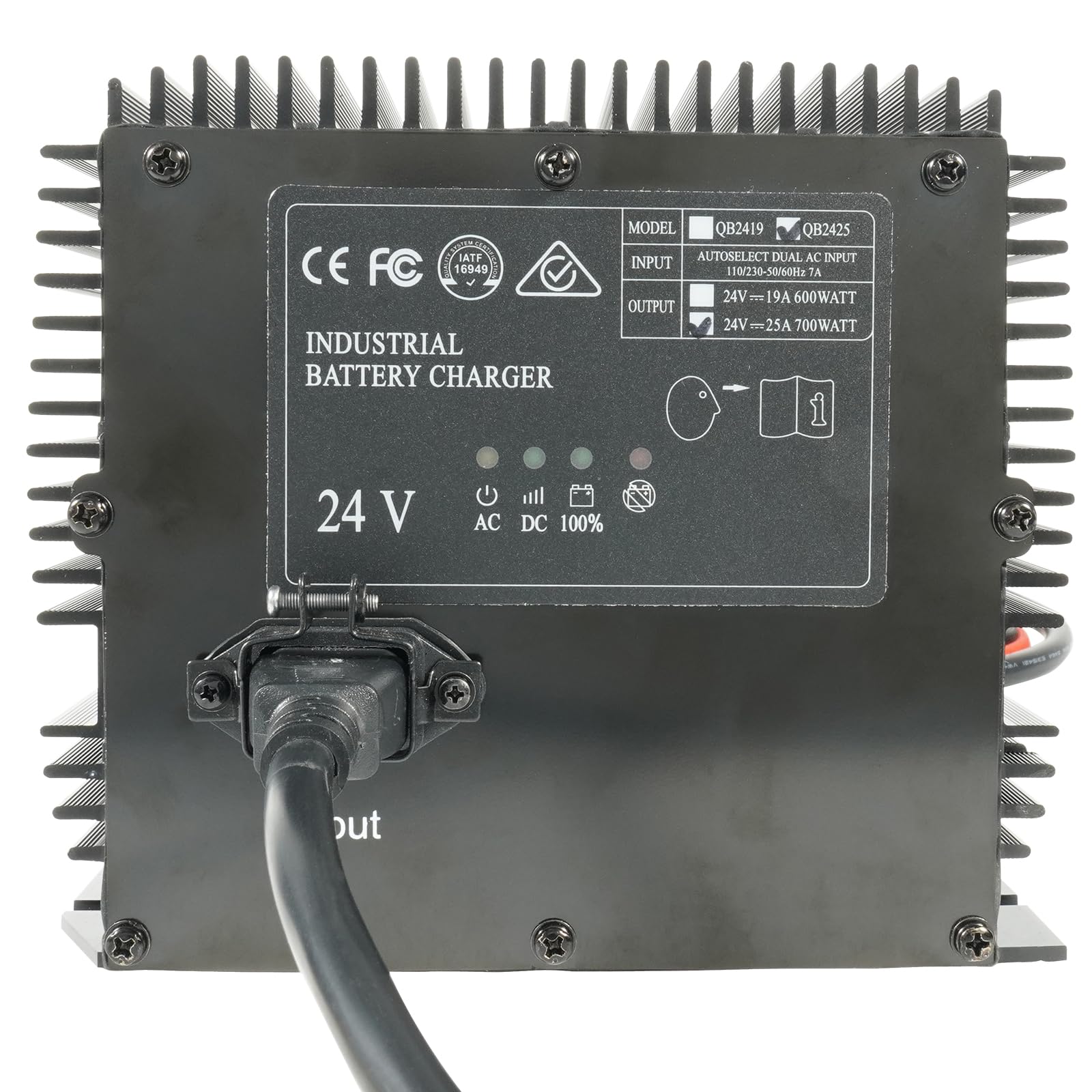 Dilomber HB600-24B Battery Charger 25A 24V Compatible with Genie/Skyjack/JLG Slab Scissor Lifts Battery Charger #Replac 105739, 161827, 105739GT, 128537, 96211, 0400236