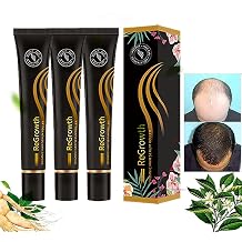 Organic Hair Serum Roller, Herbal Rolling Ball Massage Reactive Serum, Growth for Natural Hair, Stronger, Thicker Receding Hairline & Pattern Baldness 3pc