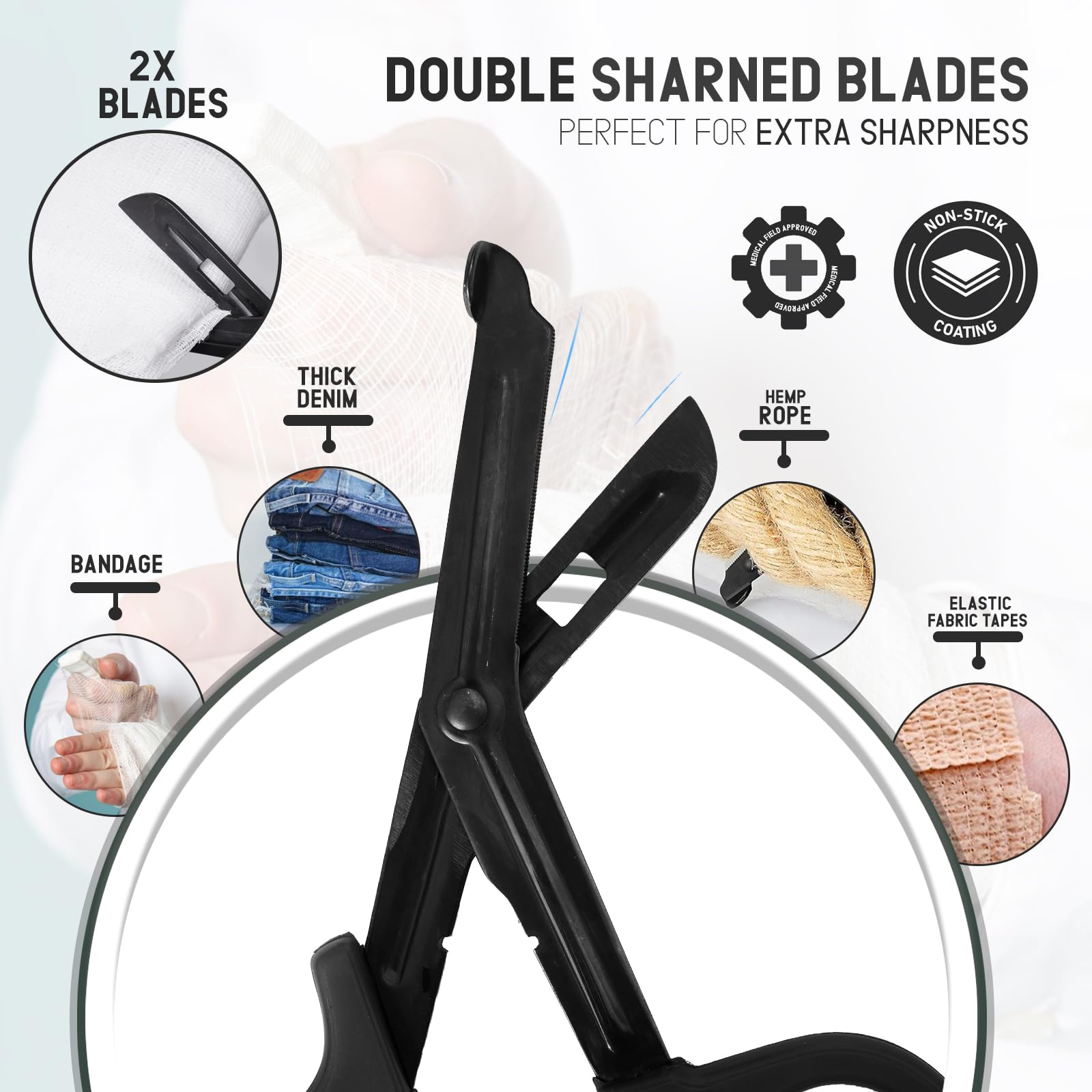 Medical Scissors - Trauma Shears for Nurses & EMTs -3 Medical Scissors - Trauma Shears for Nurses & EMTs -3
